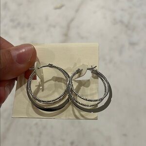 Elegant Silver Hoop Earrings